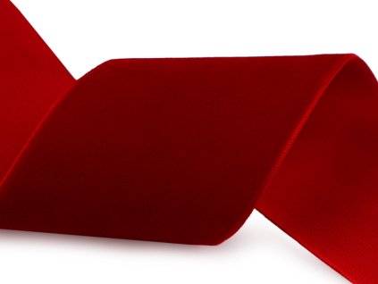 Sametová stuha šíře 50 mm (Balení 1 m, Varianta 1 červená)