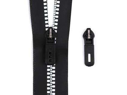 Jezdec na zip spirálový voděodolný No 5 semi-autolock (Balení 5 ks, Varianta černá)