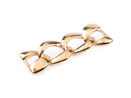 Designový řetízek na zdobení oděvů, doplňků a plavek 2,1x6,2 cm (Balení 1 ks, Varianta 1 nikl)