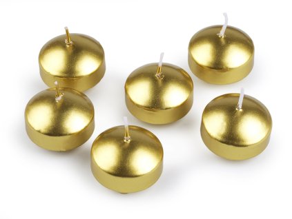 Plovoucí svíčky Ø4,5 cm (Balení 6 ks, Varianta 1 bílá perleť)