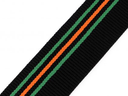 Pruženka na lemy oděvů šíře 40 mm (Balení 1 m, Varianta 1 černá bílá)