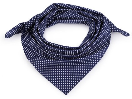 Bavlněný šátek s puntíky 65x65 cm (Balení 1 ks, Varianta 1 červená)