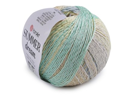 Pletací příze Summer Dream 100 g (Balení 1 ks, Varianta 1 (4308) fialovorůžová multikolor)