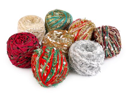 Vánoční pletací příze Alfie 50 g (Balení 1 ks, Varianta 1 červená zelená)