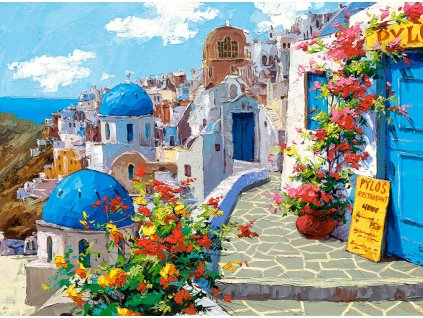 29813 1 puzzle castorland 2000 dilku jarni santorini