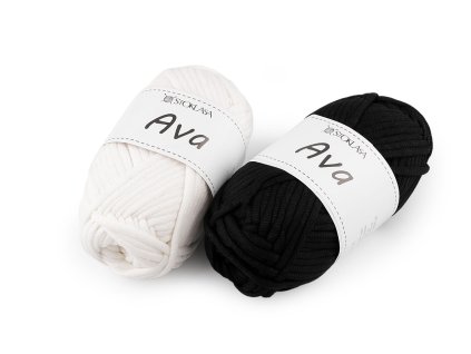 Pletací příze Ava / kulatá k výrobě tašek a košíků 100 g (Balení 1 ks, Varianta 1 Off White)