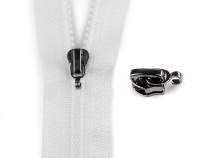 Jezdec ke kostěným zipům No 3 s háčkem na přívěsek (Balení 3 ks, Varianta 2 nikl černý)