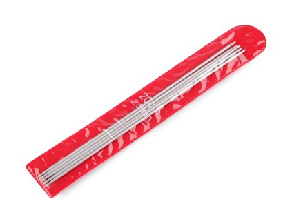 Ponožkové jehlice hliníkové č. 2; 2,5; 3; 3,5; 4; 4,5; 5 (Balení 1 sada, Varianta 1 (2 mm) nikl)