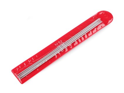 Ponožkové jehlice hliníkové č. 2; 2,5; 3; 3,5; 4; 4,5; 5 (Balení 1 sada, Varianta 1 (2 mm) nikl)