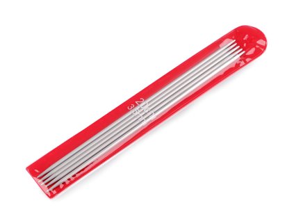 Ponožkové jehlice hliníkové č. 2; 2,5; 3; 3,5; 4; 4,5; 5 (Balení 1 sada, Varianta 1 (2 mm) nikl)