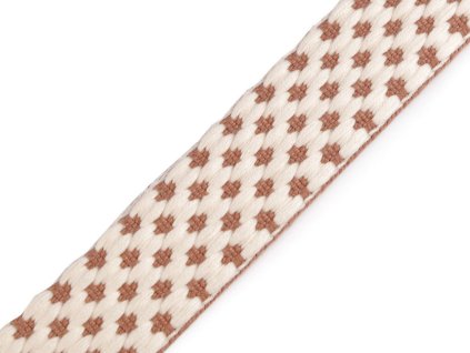 Popruh s 3D efektem šíře 38 mm (Balení 1 m, Varianta 1 béžová)