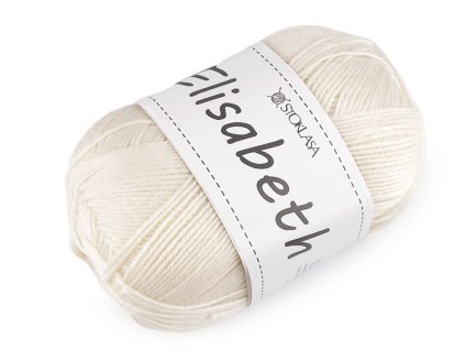 Pletací vlněná příze Elisabeth 100 g (Balení 1 ks, Varianta 1 béžová nejsv.)