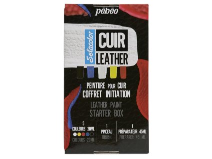 zakladni sada pro malbu na kuzi pebeo leather 5x20ml prislusenstvi 45814 (1)