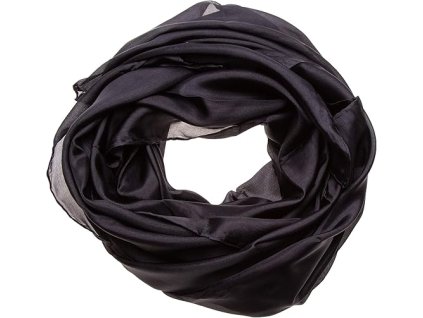 Hedvábná šála černá - Pongé 05 - více variant