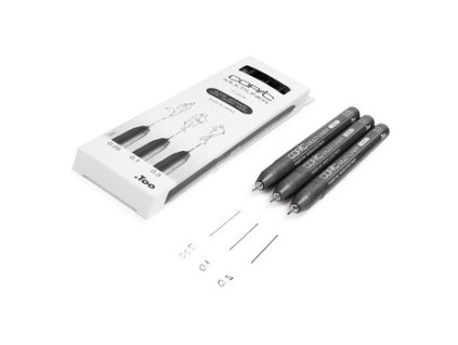 Sada linerů Copic Multiliner 3ks – 0,05-0,3 mm (Barva ,3 mm)