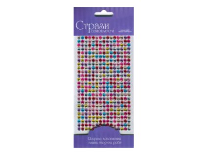 Samolepicí třpytivé kamínky 5mm 375ks – Mix (Barva Mix)