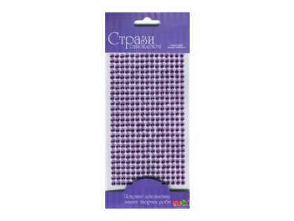 Samolepicí třpytivé kamínky 5mm 375ks – Violet (Barva Violet)