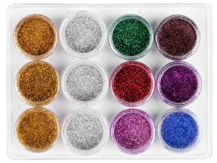 Glitry práškové v dóze 2,5-3 g - více barev