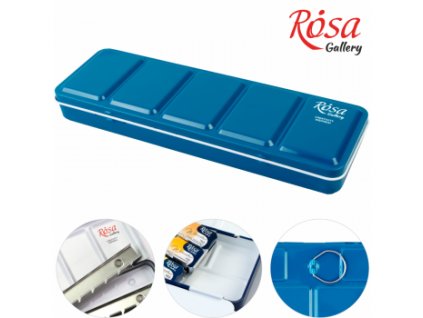 Prázdná kazeta pro akvarel Rosa – 21ks tyrkysová (Barva ks tyrkysová)