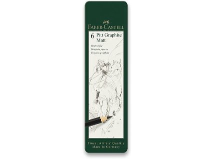 Sada tužek Faber-Castell Graphite matt - 6ks (Barva ks)