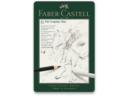 Kreslířská sada Faber-Castell Graphite Matt 11ks (Barva Castell Graphite Matt 11ks)