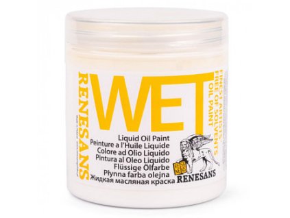 Podkladová olejová barva Wet 250ml – bílá