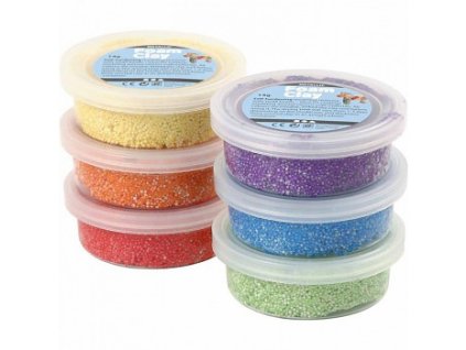 Foam Clay - samotvrdnoucí kuličková hmota, sada 6 barev