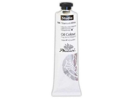 Olejová barva Phoenix 120ml – 104 Bílá titanová