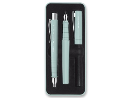 Sada Faber-Castell Poly Ball - plnicí pero a kuličkové pero, caribic blue