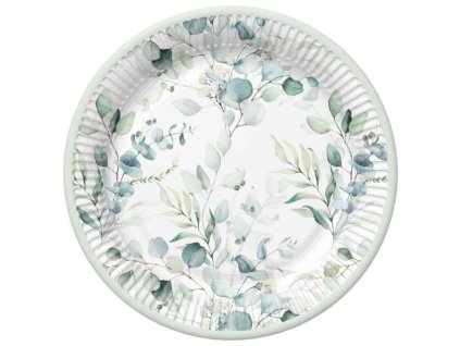 Papírový talíř velký - Eucaliptus