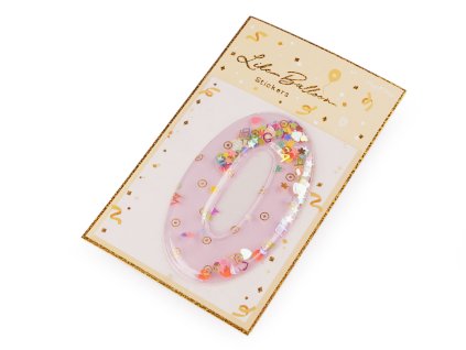 Samolepicí číslice s pohyblivými flitry - více variant