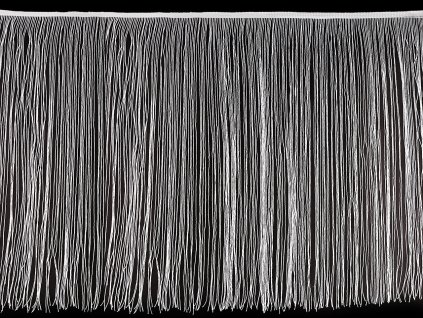 Třásně s lurexem šíře 50 cm (Balení 1 m, Varianta 1 bílá)