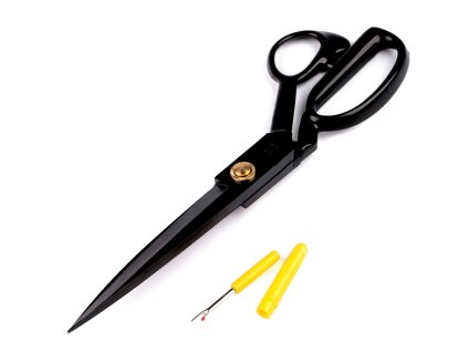 Krejčovské nůžky QK délka 32 cm s páráčkem (Balení 1 ks, Varianta černá)