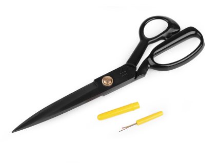 Krejčovské nůžky QK délka 29 cm s páráčkem (Balení 1 ks, Varianta černá)