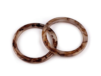 Ucha na tašky z pryskyřice Ø12 cm (Balení 2 ks, Varianta 1 perleť krémová)