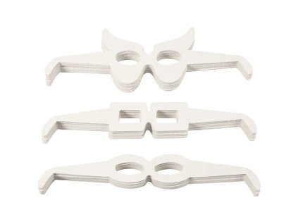 Papírové karnevalové brýle (20ks/3varianty)