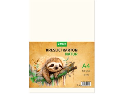 Kreslicí karton - natur, 180g - vyberte variantu (Varianta A4, 10 listů)