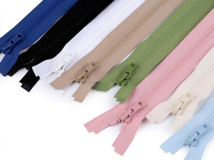 Kostěný zip YKK No 3 délka 35 cm (Balení 1 ks, Varianta 007 krémová)