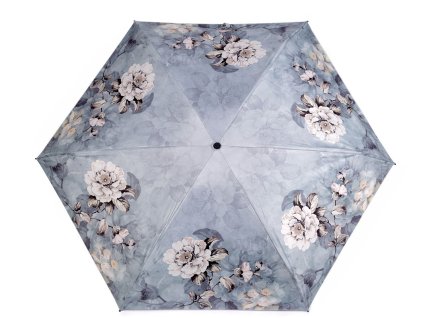 Dámský mini skládací deštník květy (Balení 1 ks, Varianta 1 fialová nejsvětlejší)