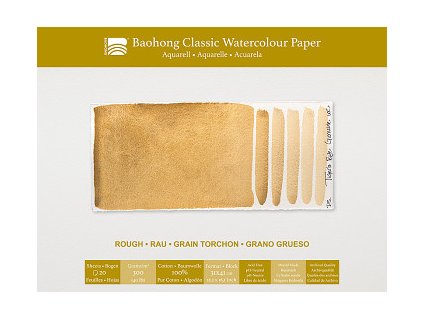 Akvarelový blok Baohong Classic 31x41cm rough 30g