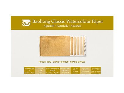 Akvarelový papír Baohong Classic 56x76cm rough 300g