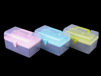 Plastový box / kufřík (Balení 1 ks, Varianta 2 modrá azurová)