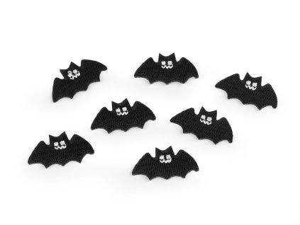 Nažehlovačka netopýr (Balení 10 ks, Varianta černá)
