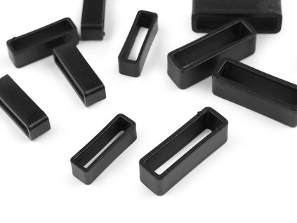 Plastový průvlek šíře 20 mm, 25 mm (Balení 10 ks, Varianta 1 (20 mm) černá)