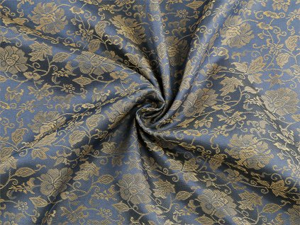 Oděvní brokátová látka s kovovým leskem (Balení 1 m, Varianta 1 béžová tmavá)