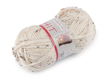 Pletací příze Hit s nopky 50 g (Balení 1 ks, Varianta 1 (246) režná světlá)