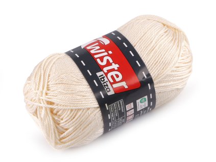 Bavlněná pletací příze Twister Ibiza 50 g (Balení 1 ks, Varianta 1 (10) bílá)