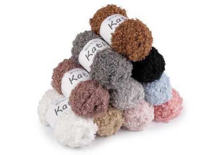 Příze pletací kudrnatá Katka 100 g (Balení 1 ks, Varianta 1 (409) bílá)