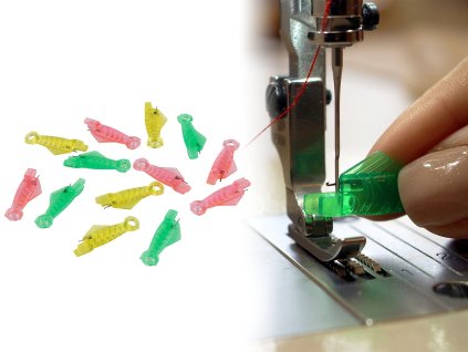 Navlékač nití rybička (Balení 10 ks, Varianta 1 žlutá)