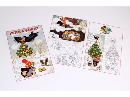 Omalovánky A5 - Krtek a Vánoce